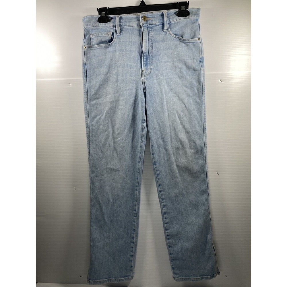 FRAME Womens Blue Jeans Le Sylvie Crop Denim Cotton Stretch Superstar Wash Sz 30